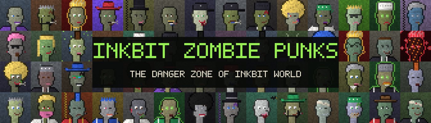 Inkbit Zombie Punks banner: The Danger Zone of Inkbit World